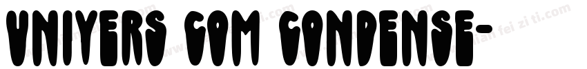 Univers Com Condense字体转换